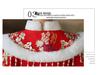 Girls' Velvet-Lined Winter Hanfu Dress - Chinese New Year Festive Outfit