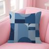Blue Interlacing Lines  Pillow Gift Home Office Decoration Bedroom Sofa Car Cushion Cover case x