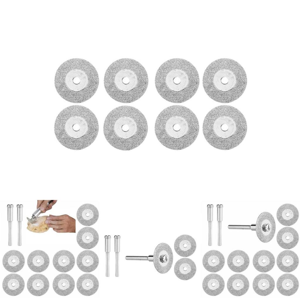 Hardened Diamond Grinding Discs 18mm 10pcs+2 Rods 18g 120 Hardness