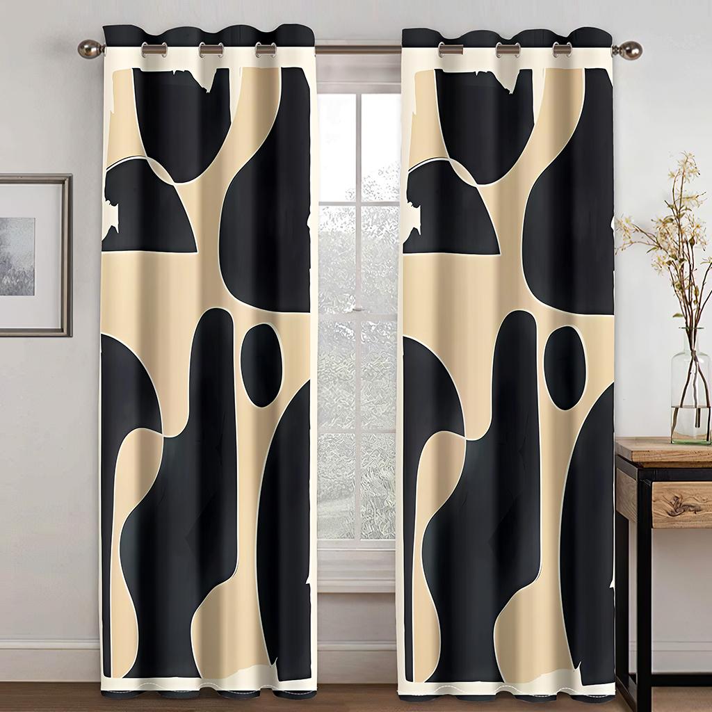 Elegant Abstract Artworks Morandi  Window Curtains Blinds For Kids Bedroom Living Room Bathroom Kicthen Door Hall Home Decor
