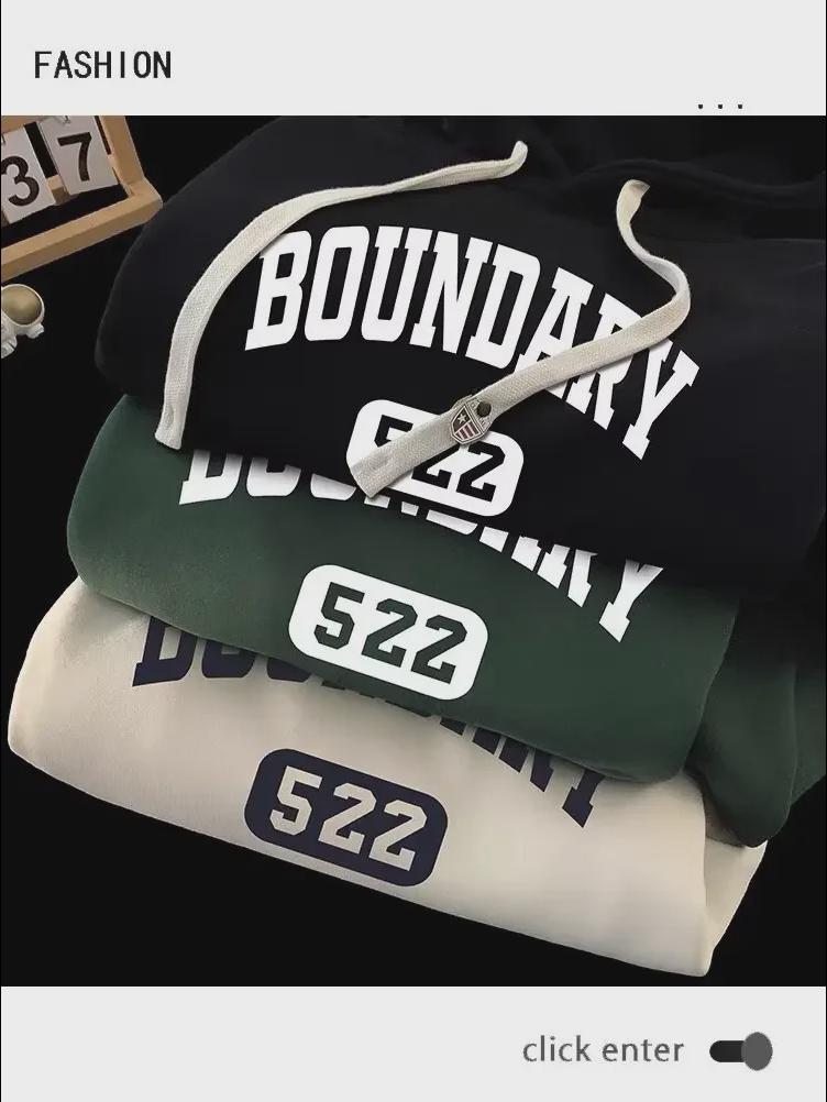 Uniseksowa amerykańska bluza oversize w stylu retro z aksamitną podszewką na wiosnę, jesień i zimę