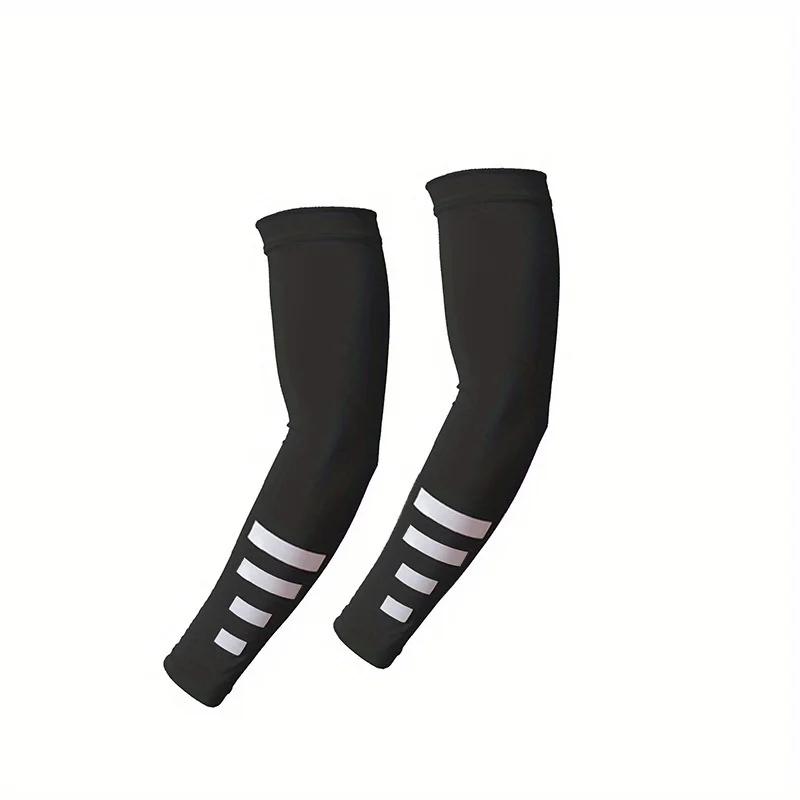 1 Pair Summer Sun UV Protection Women Arm Sleeves Reflective Night Cycling Running Arm Warmers Cover Men Sports Armguards Cuff