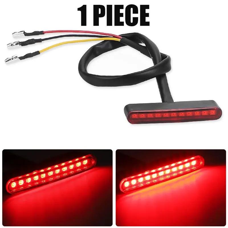 Motorcycle Mini Tail Light 5/11LED Motorbike Rear Brake Lamp Stop Warning Lamp For Scooter ATV Cafe Racer Bobber Kawasaki