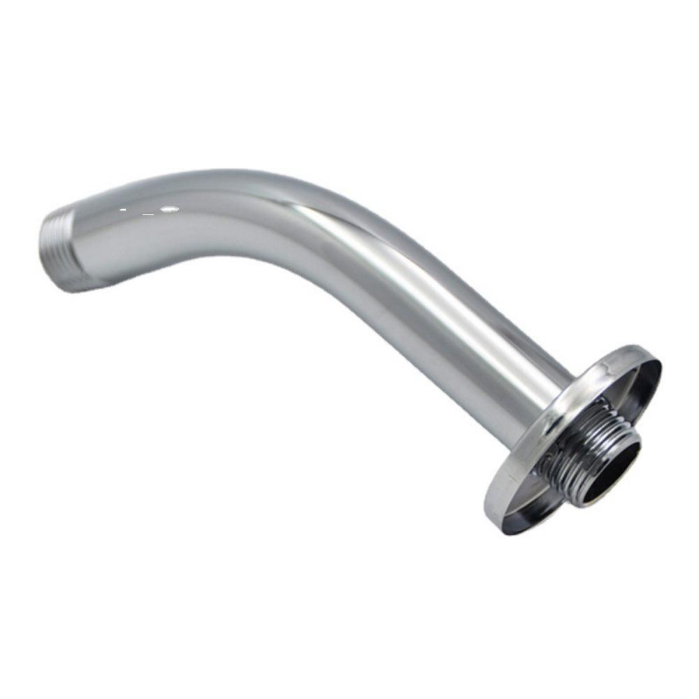 Silver Shower Head Stainless Steel Arm Bracket New Shower Arm Bathroom Home Accessories