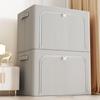 Oxford Cloth Foldable Fabric Storage Box with Steel Frame and Single Window