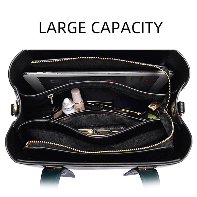 2025 New Collection Printed Handbag Large Capacity Commuter Women Crossbody Bag with High-quality Soft Leather Shoulder Bag