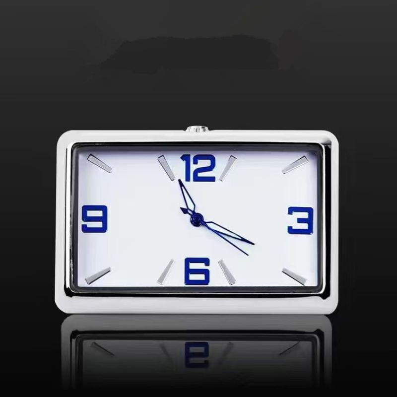 Car Air Conditioning Vent Electronic Quartz Clock Auto Fashion Square Vertical Luminous Digital Car Clock D