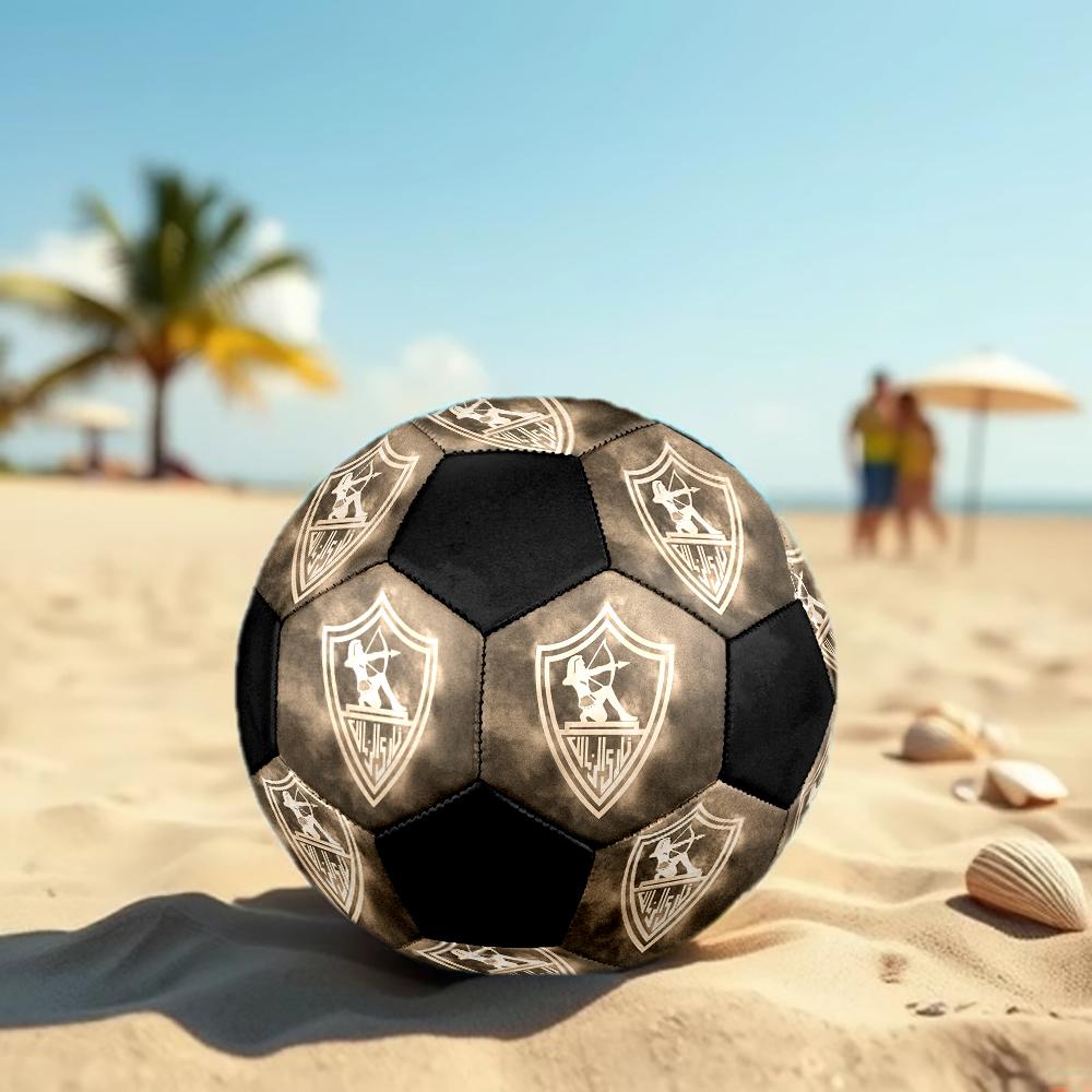Zamalek SC size5 Soccer Ball, colorful, suitable for all ages, machine-stitched, PVC material, competition grade,durable and high bounce