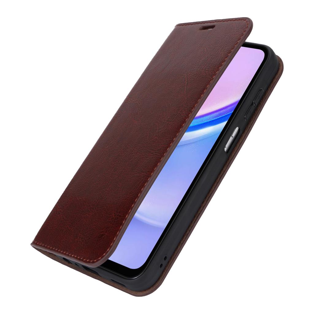 For Samsung Galaxy A15 5G Case Split Leather Crazy Horse Texture Stand Phone Cover
