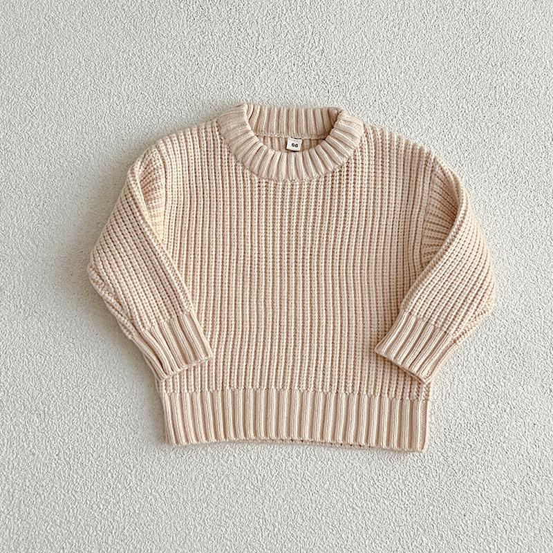 Suéter de Punto para Bebé Niño Niña Ropa Otoño Niño Pequeño Infantil Tejido de Punto Algodón Suave Invierno Manga Larga Tops Jersey para Bebé