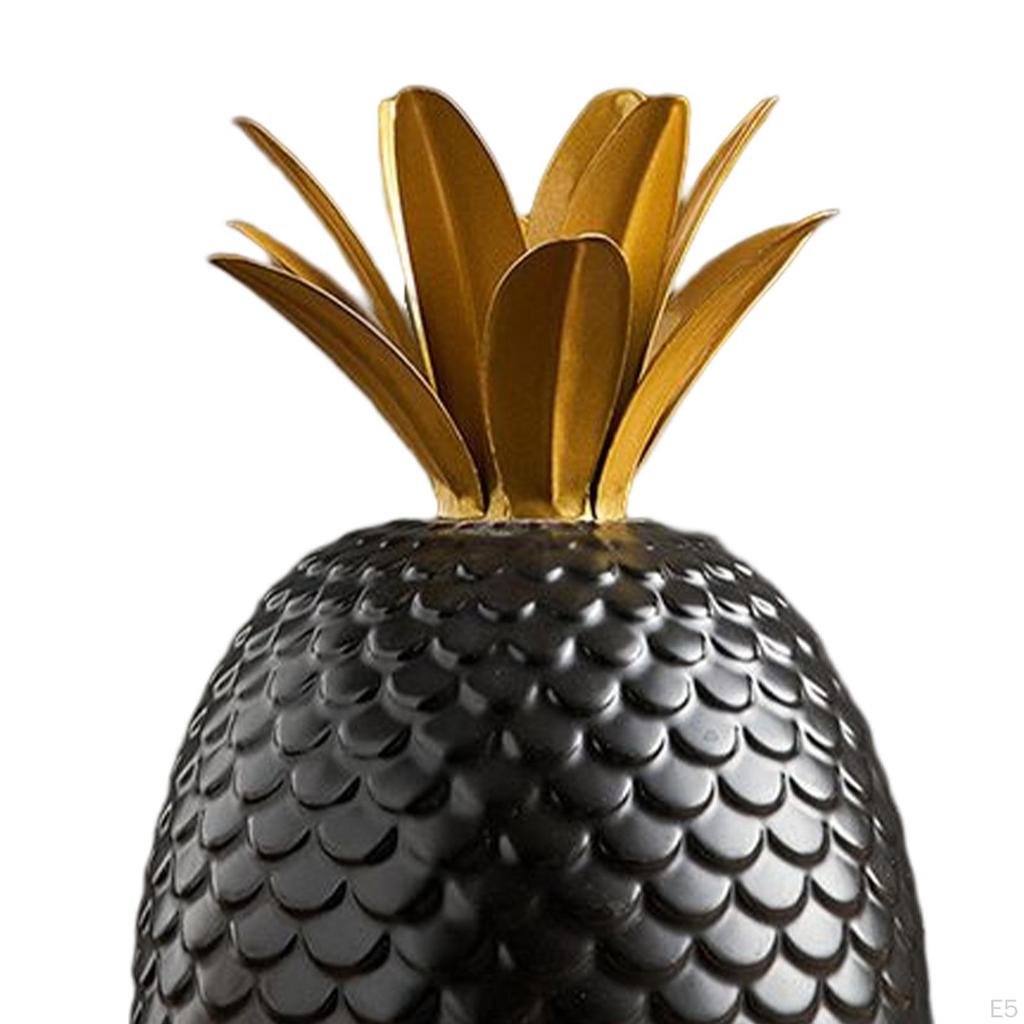 Ceramic Pineapple Shaped Ornament Nordic Gift Photography Prop for Bookshelf TV Cabinet Statue