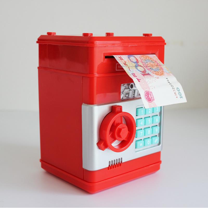 Creative Kids' ATM Piggy Bank with Automatic Money Rolling Feature