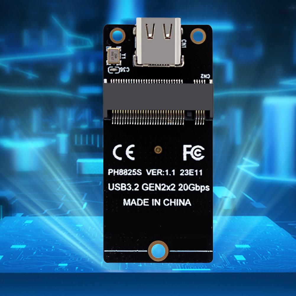 

Адаптер M.2 на Type C для SSD Конвертер NVME SSD USB3.2 Gen2x2 20 Гбіт/с Плата-райзер ASM2364 2000 МБ/с для SSD 2230/42/60/80 Пряма доставка CHINA