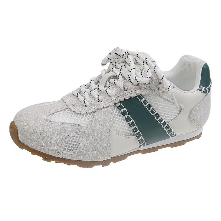 

Dexun обувь женская 2025 новая летняя взрывная ретро универсальная дышащая легкая плоская удобная повседневная обувь женская 40 бежевый