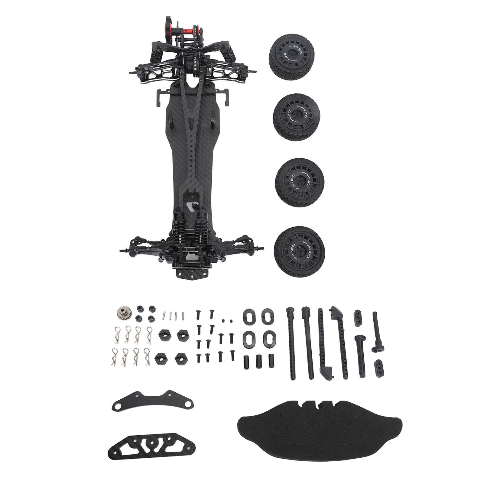 

RC Carbon Fiber Frame Kit 265mm Wheelbase 110 Flat Sports Car Frame 110 Scale RC Car Spare Parts