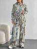 Gradual Change European And American Autumn And Winter Casual Long-Sleeved Suit Women'S Hooded Sweater Trousers Two-Piece Set