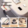 Folding Bedside Desk/Table for Laptop & Study - Bay Window, Bedroom, or Pit Use with Large Brackets