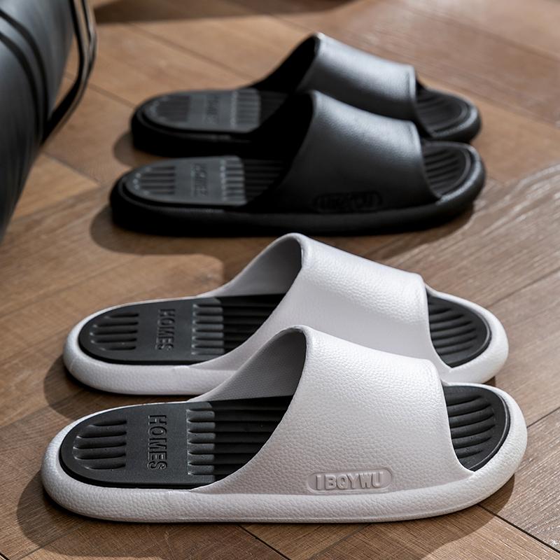 Summer Fashion Women Men Indoor PVC Comfortable&Durable Bottom Home Slippers Household Slippers Anti-slip Outdoor Beach Slides