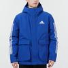 Adidas Utilitas Hooded Jacket with Chest Logo Men Outerwear Royal-Blue GT1706