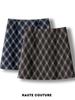 Women's Fashionable Retro Plaid Skirt - Autumn 2025 Style, Petite High Waist, Hip-Hugging Brown Slit Design