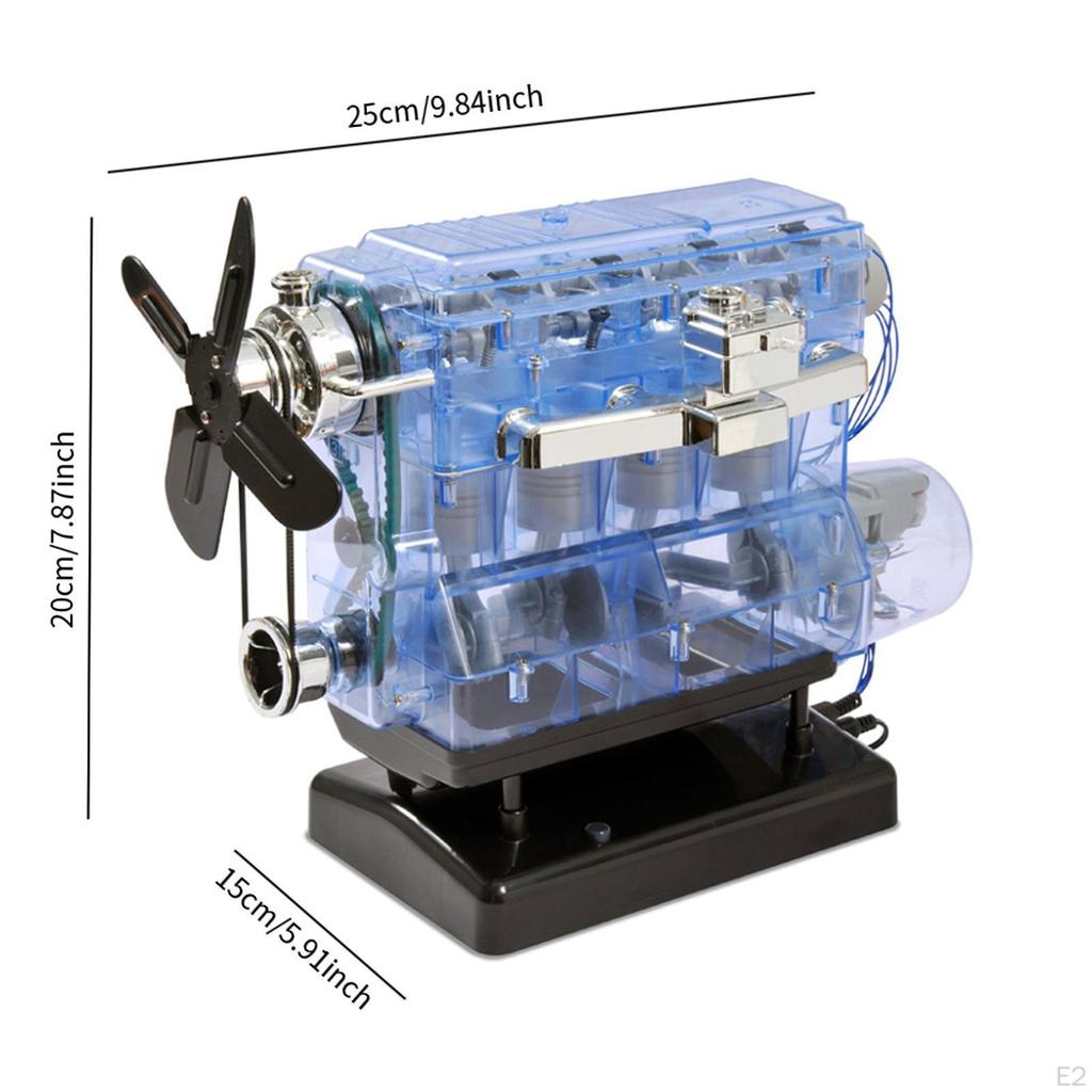 DIY Inline 4 Model Engine Kit Educational Toy Development Four Cycle Internal Combustion Assembly