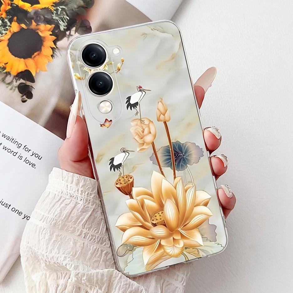For Vivo Y04 4G Case V2430 Cute Cat White Lion King Painted Cover Soft Slim Phone Case For Vivo Y29s Y 29 s VivoY04 Fundas Coque