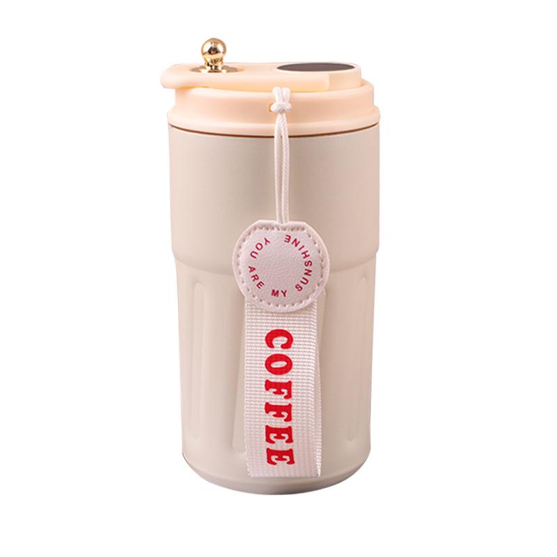 Portable 316 Stainless Steel Insulated Coffee Cup with Smart Temperature Display