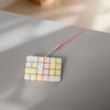 Mini 24 Keyboard Keychain Color Block Keycap Set Lovely Girly Style Purse Charm Nice Gift for Classmates Friends