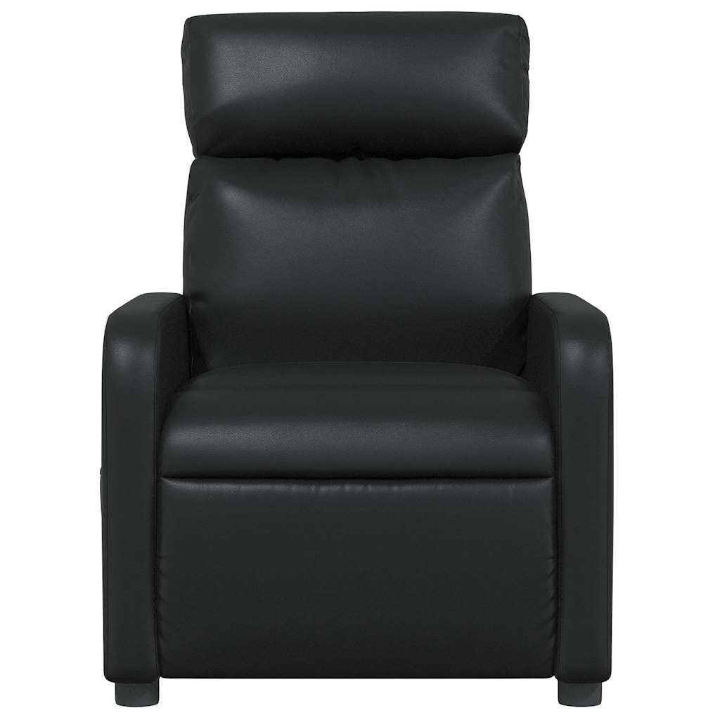 Relax Chair Black Synthetic Leather
