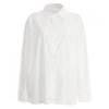 Shop Womens Ctn100 Core Work Loose Fit Side Slit Ls Shirt Ivory Ean Wbl 12086
