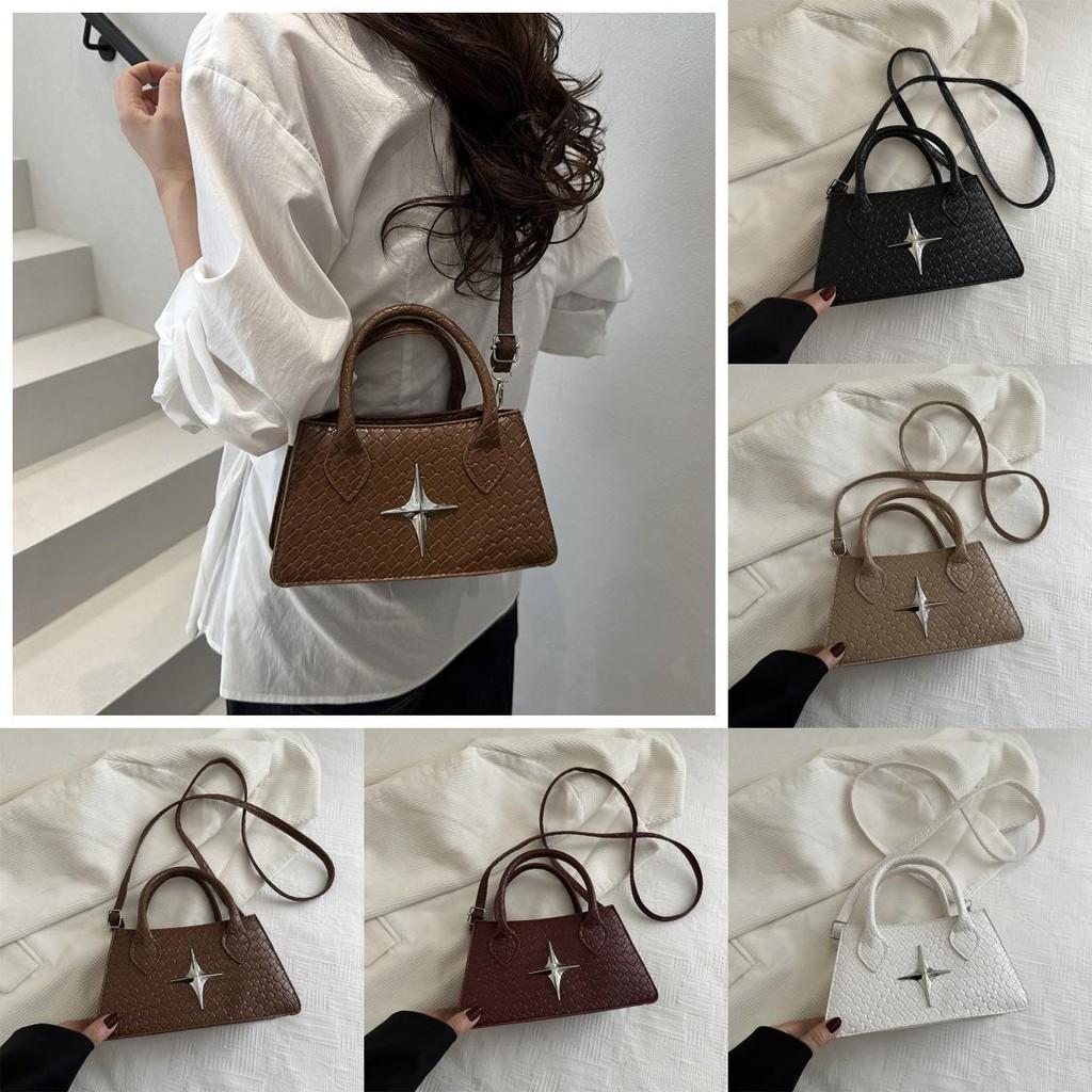 Pu Women Crossbody Bag With Star Decoration And Soft Structure For Travel City