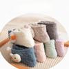 Women's Autumn and Winter Coral Fleece Postpartum Socks, Thickened Warm Mid-calf Socks, Versatile and Cute Sleeping Socks for Home Use