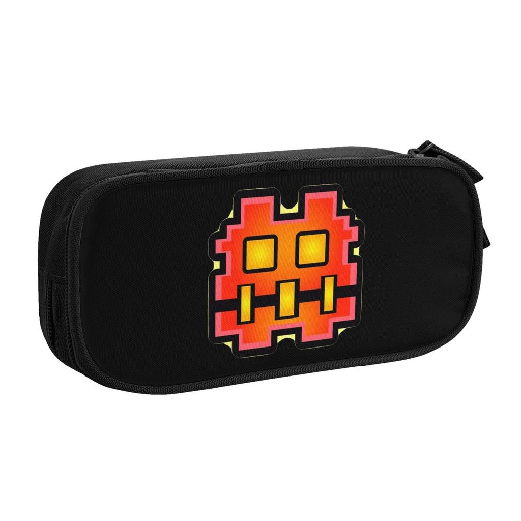 Geometry Cube Gaming Pencil Cases Dash Cube Game Pen Holder Bags Girl Boy Big Capacity School Supplies Gift Pencil Box
