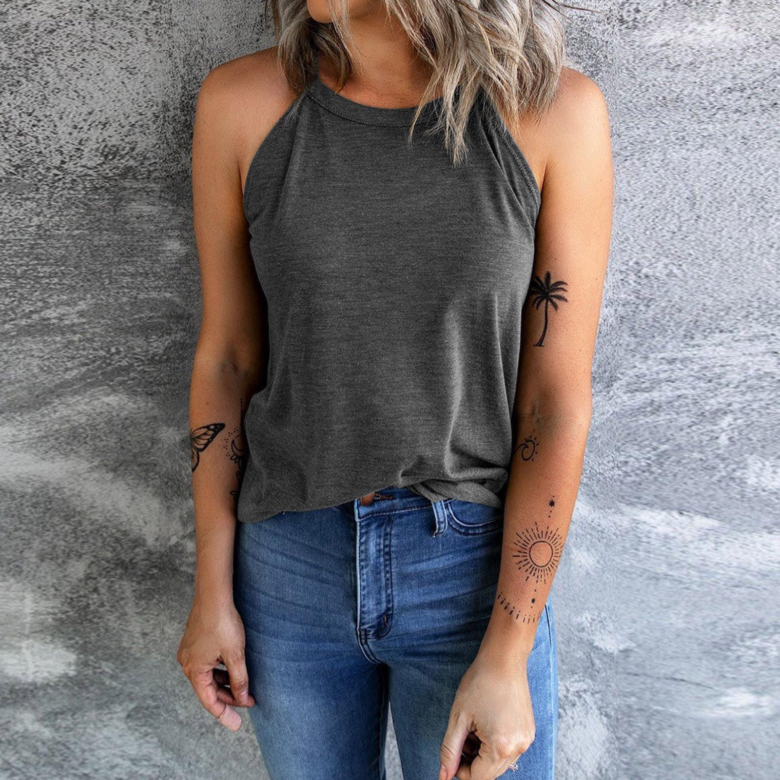 

Fashion Women s Vest Sling Tops Blouse Sexy Tank Tops XXXL