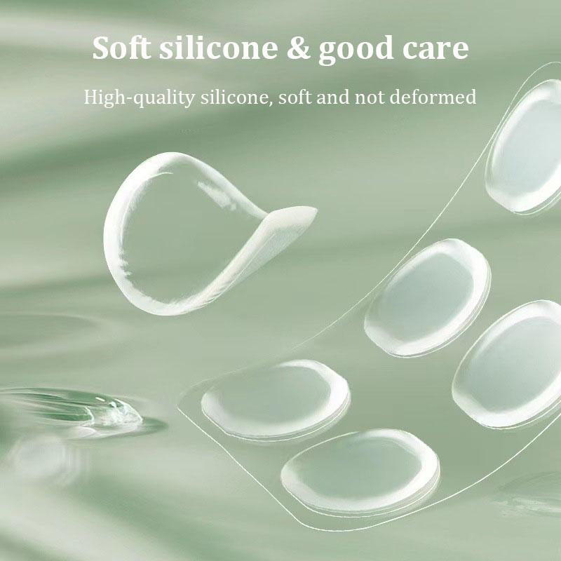 6pcs/set High Quality Silicone Gel Heel Stickers Adhesive Shoe Insole Insert Pad Cushion Foot Care Heel Grips Liner Protector