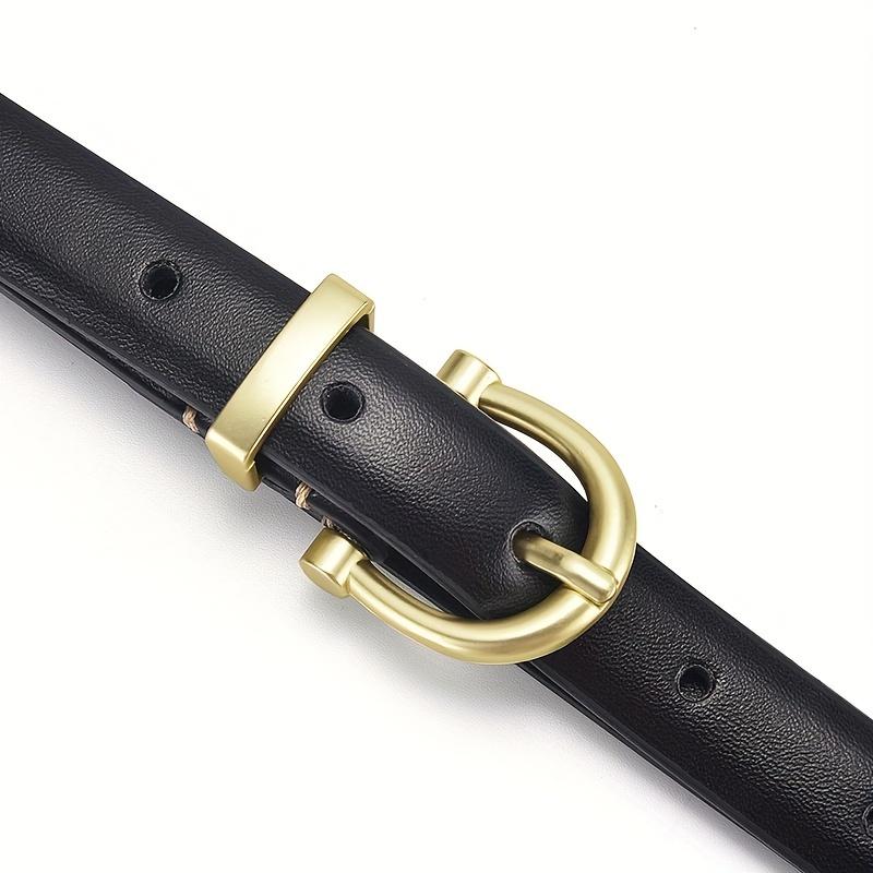 Women's Belt New Fashion Thin Belt Soft PU Leather Belt Paired with Pants Jeans Belt, Gift for Mothers and Girlfriends