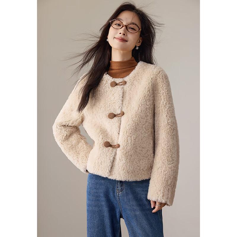 VICTORIA&VERA Women's Merino Wool Blend Short Jacket