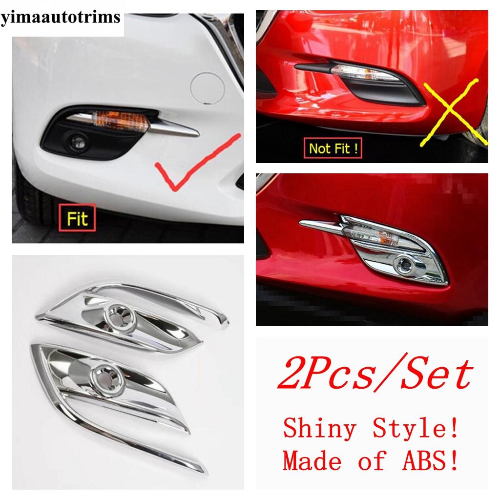 Chrome Front Rear Fog Light Lamp Door Handle Bowl Grille Strip Rearview Mirror Cover Trim For Mazda 3 2017 2018 Car Accessories