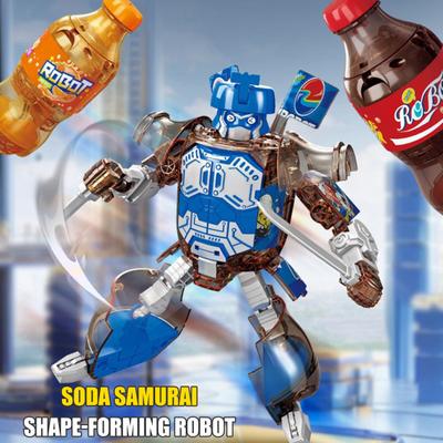 Láhev na nápoj Robot Transformer Hračka Vzdělávací Pohyblivé klouby Deformace Cola Citronová Pomerančová Sódová Nápojová Láhev Hračka Batolata Kluci Dívky Dárek