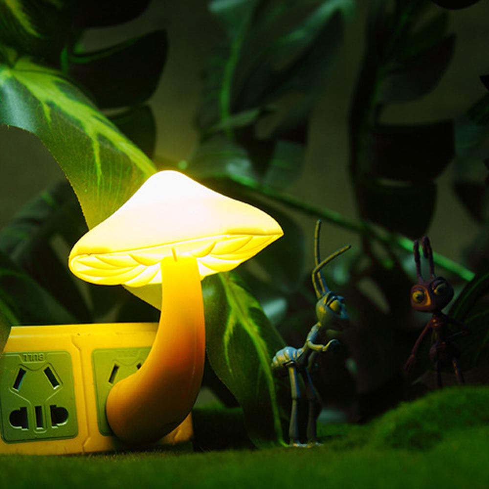 

Worm Mushroom Lamp Plug-in Light Control Night Light Wholesale Yellow Light Worm Mushroom Light Control Night Light Home Decor