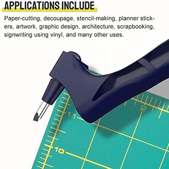 Carving Pen Innovative Convenient 360 Degree Rotatable Craft Paper Scrapbooking Stencil Cutter Cutting Tool for Home