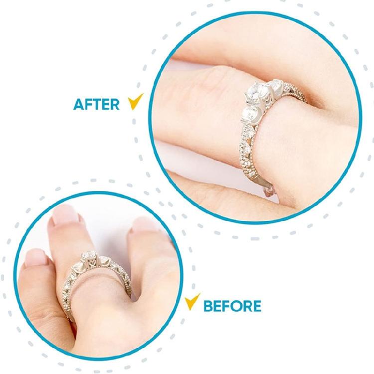 16Pcs Make Jewelry Smaller Invisible Ring Size Adjuster for Loose Rings Adjuster