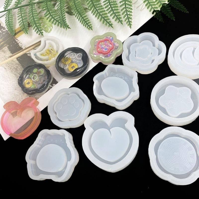 Sturdy Silicone Cats Key Rings Mold Easy To Use Silicone Cats Paws Keychain Accessory Mold for Art and Craft Enthusiasts