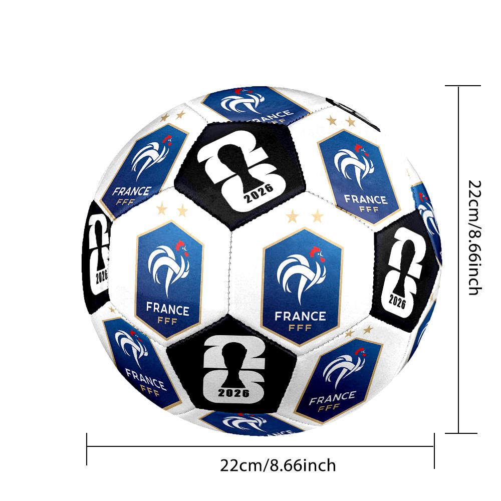 1 pz Pallone da Calcio Francia Taglia 5 Pallone da Calcio Professionale Partita Allenamento Pallone da Calcio Sportivo Indoor e Outdoor Pallone da Allenamento Club Leggero Resistente y31