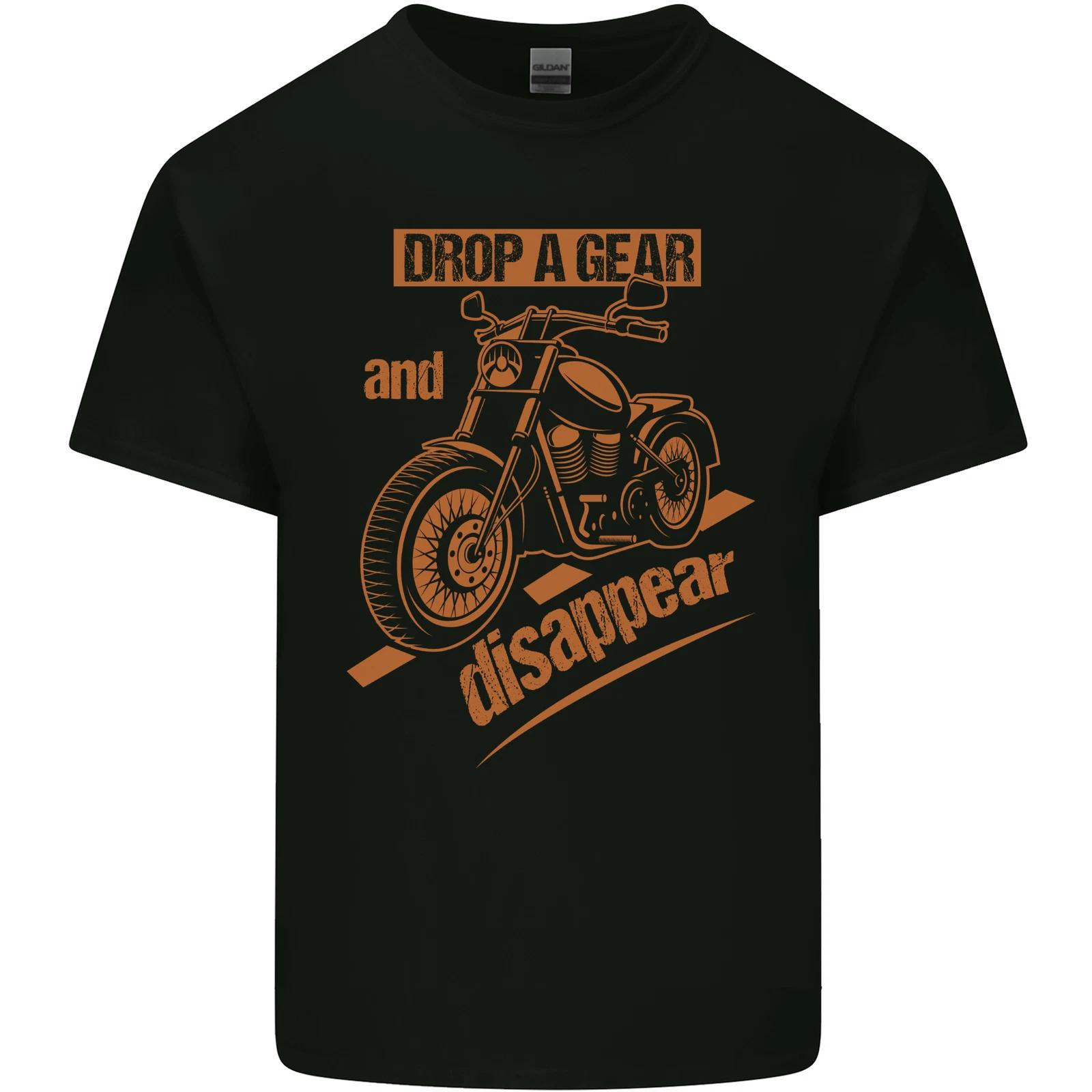 Drop a Gear Disappear Motorcycles Biker Motorbike Kids T-Shirt Childrens S