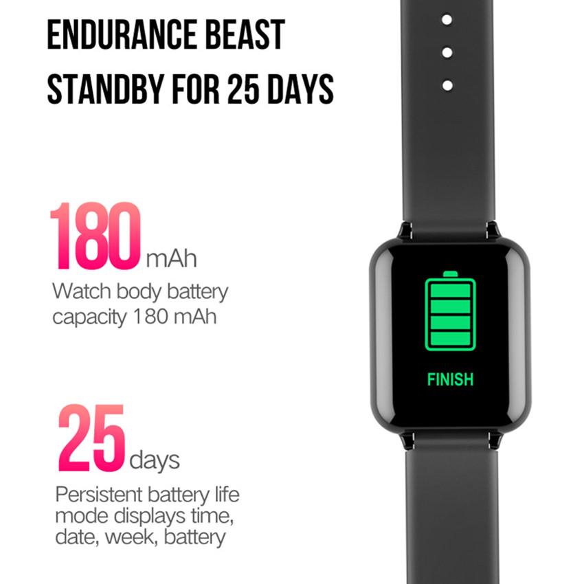 Buy New Smart Watch B57 IP67 Waterproof Bracelet Heart Rate Monitor Blood  Pressure Fitness Tracker Ladies Men's Sports Portable Watch at affordable  prices — free shipping, real reviews with photos — Joom