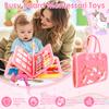 Pädagogisches Montessori Busy Board für Kleinkinder Sensorisches Aktivitätsspielzeug Feinmotorik Entwicklung Reise Lern Geschenk Polyester