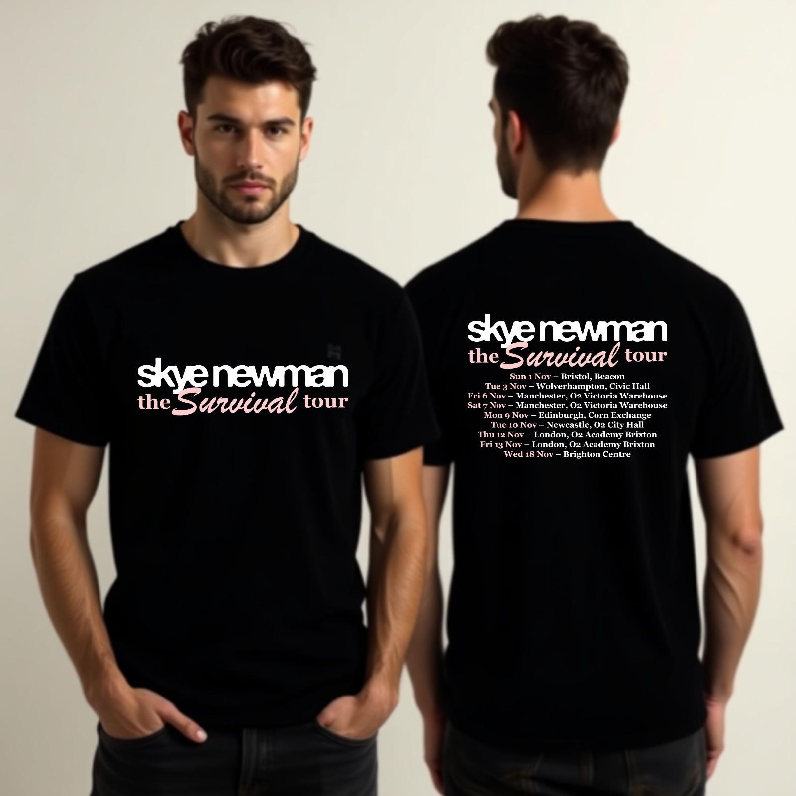 The Survival Tour T-shirt Music Concert Skye Band Newman Dates & Venue Top Tee XXXL