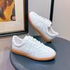 Fashion Genuine Leather Women's Sneakers 2025 New Autumn Ladies Moral Training Shoes Casual Spring Flat Shoes Women