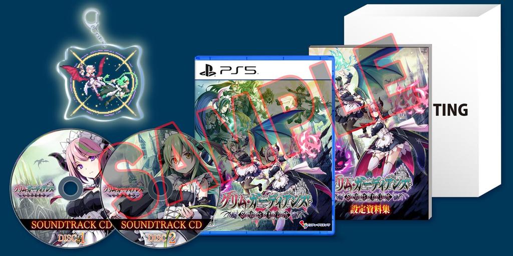 Grim Guardians Servants of the Dark Limited Edition PS5 Includes an original fabric poster Includes an original A4 clear file Includes the Guardians